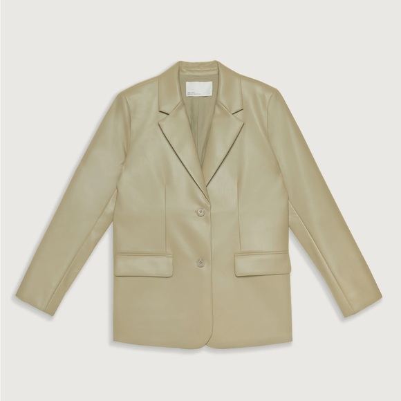 OAK + FORT Sage Leather Jacket - Picture 3 of 4